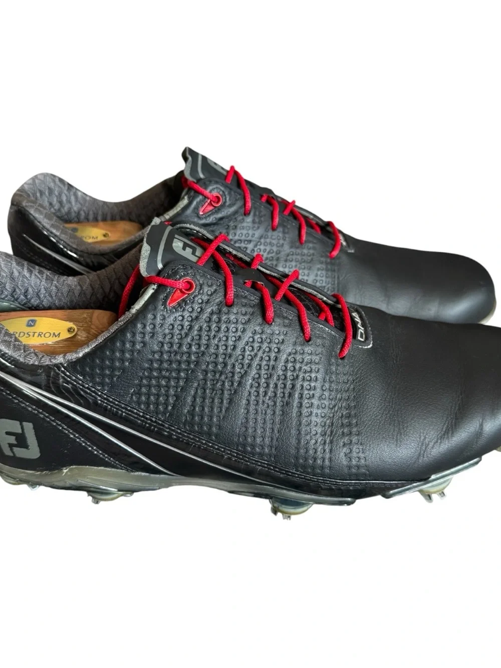 Mens footjoy DNA 2.0 black/red super comfortable size 10.5 golf shoes